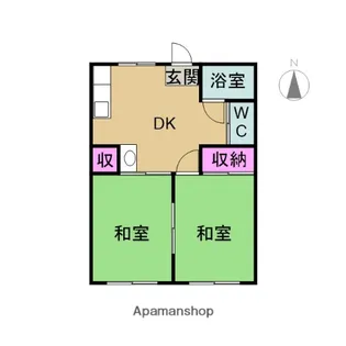 メゾン相川【102号室】の間取り