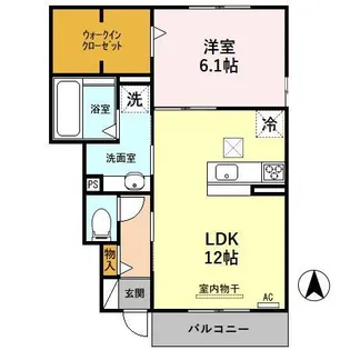ハルミズホ【1階】の間取り