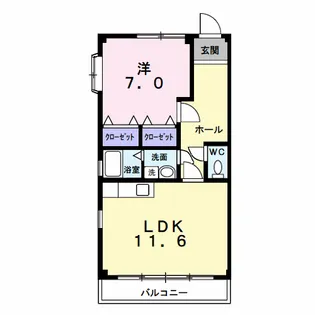 ミクラーシュG【1階】の間取り