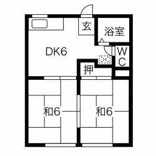 第3フォーブル笠縫【202号室】の間取り