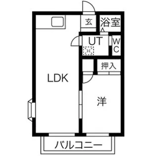 MUヒルズA【2階】の間取り