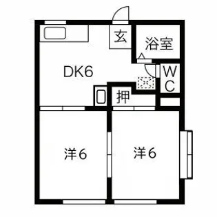 フォーブル金森B【101号室】の間取り