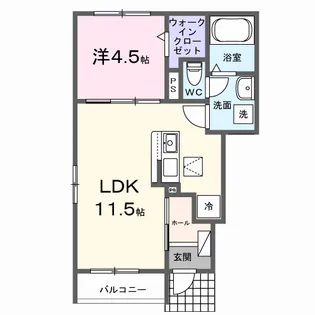 グランスクエア【1階】の間取り