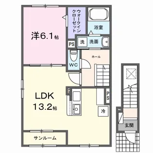 グランスクエア【2階】の間取り
