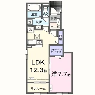 シャノワール【1階】の間取り