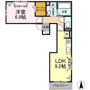 MARBLE FERNA(マーブルフェルナ)【2階】の間取り