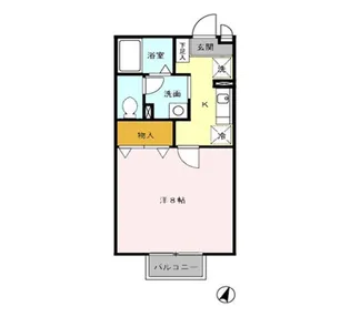 ルミエール B【2階】の間取り