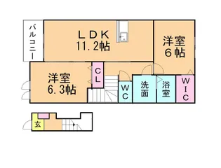アージュB【2階】の間取り