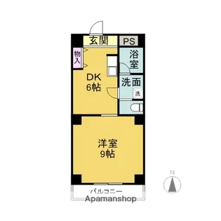 助六ビル【803号室】の間取り