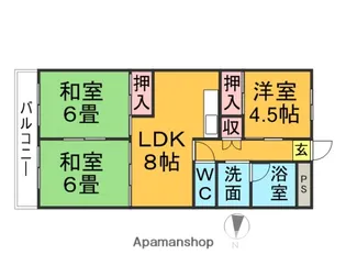 3LDKの間取り画像