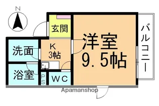 サンクチュアリOGAKI(本町2丁目)【404号室】の間取り
