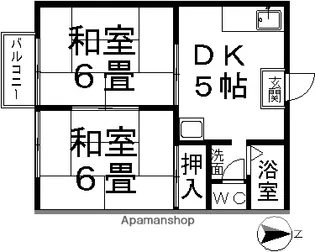 メゾン・ド・ブーペ【1階】の間取り