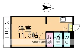 中村第8ビル【3階】の間取り
