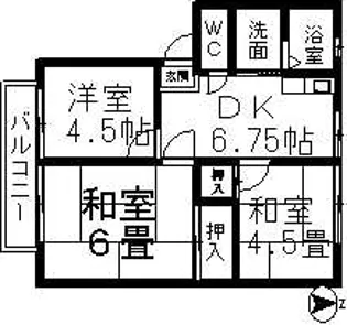 ドリームフォレスト楽田【2階】の間取り