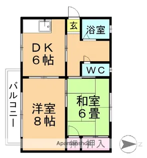 レジデンスサトウ【103号室】の間取り