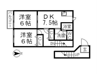 メゾンラフレシール【2階】の間取り