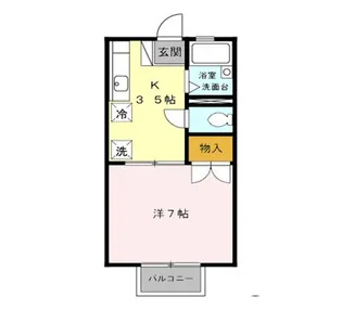 ルミエール関谷【1階】の間取り