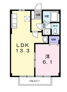 メゾン須賀Ⅱ【2階】の間取り