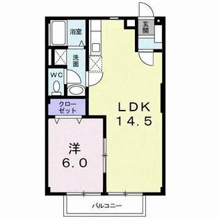 フレンドシティ【1階】の間取り