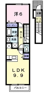 カルム横山【2階】の間取り