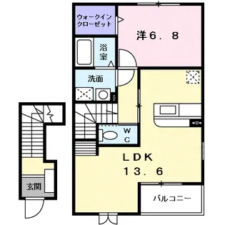 シアンドバリーK【2階】の間取り