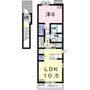 セレーノ B【2階】の間取り