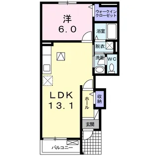 ワームス【1階】の間取り