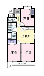 ソシエ221【1階】の間取り