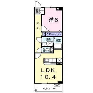 グロワール【3階】の間取り