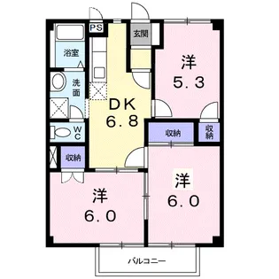 カーム・A【1階】の間取り