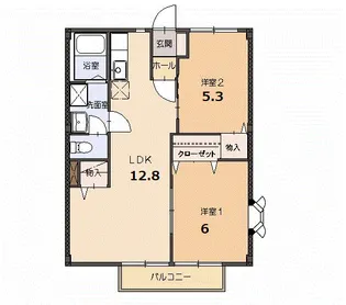 カーム・A【1階】の間取り