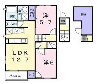 ニューサンシャイン【2階】の間取り