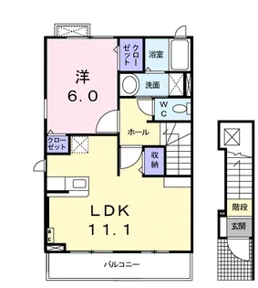 ネオ・イースト【2階】の間取り