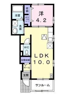 エステート グレイス【1階】の間取り