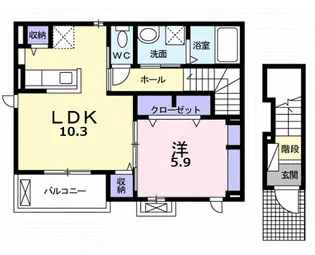 シャンテ【2階】の間取り