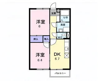 アビタシオン【1階】の間取り