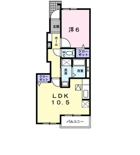 プロムナード3番館【1階】の間取り