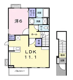 プリムヴェール【2階】の間取り
