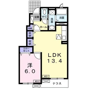 アルバーダ【1階】の間取り
