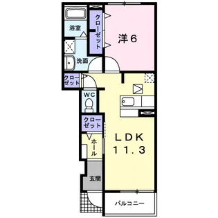 グランシャリオⅡ【1階】の間取り