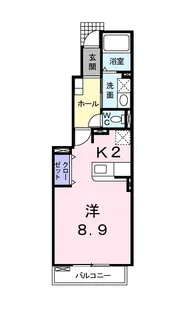 フローラ北館A【1階】の間取り