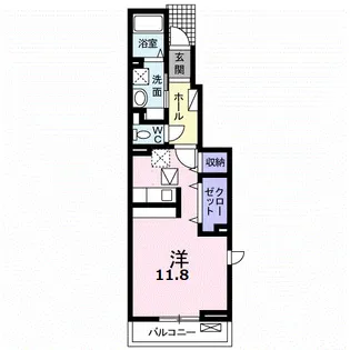 プリムローズA【1階】の間取り