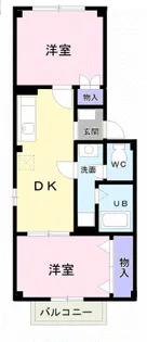 アビタシオン祈年【2階】の間取り