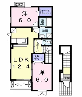 ホワイト ストーク Ⅰ【2階】の間取り