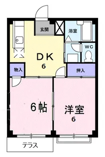 サンパルコ静香Ⅱ【1階】の間取り