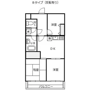 サンライン岐阜コーポ【203号室】の間取り