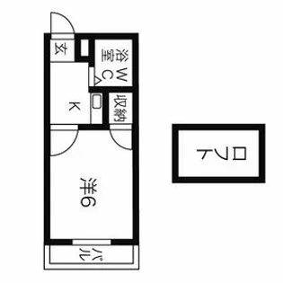 ハイツ鍵屋西町 西棟【2階】の間取り