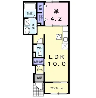 ベルリーナ Ⅰ【1階】の間取り