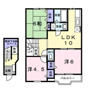 メゾンソルトヴァリー【2階】の間取り