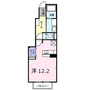 サンセールユー【1階】の間取り